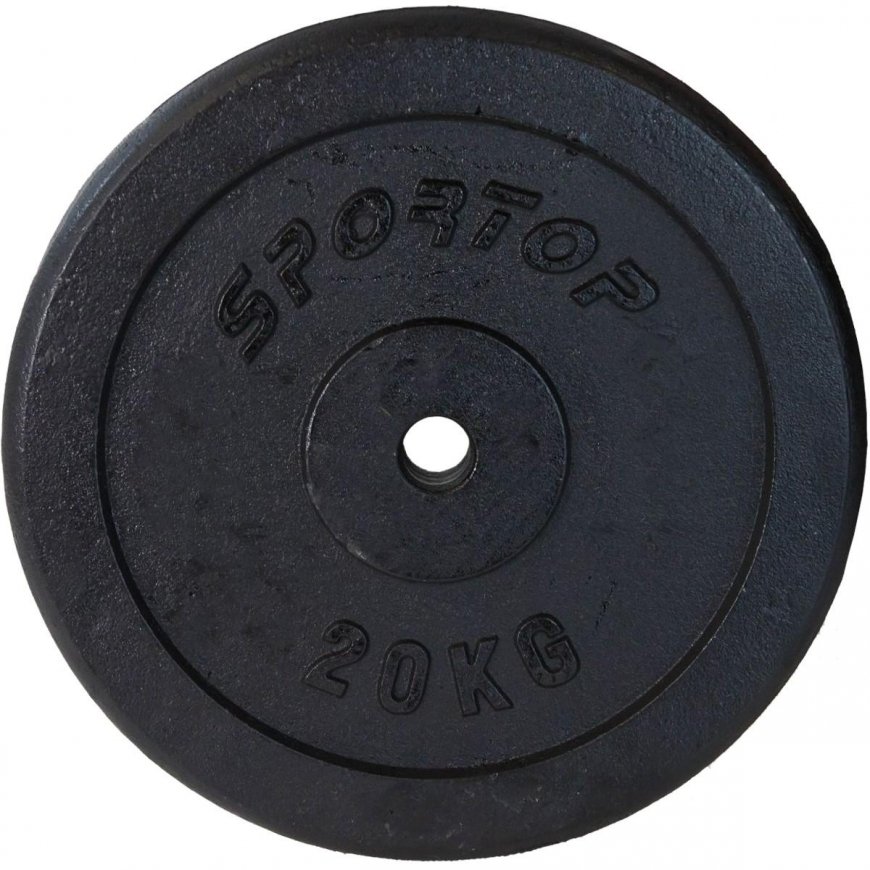 Enero Black cast iron weight 20 kg Sportop fi26.5