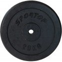 Enero Black cast iron weight 20 kg Sportop fi26.5