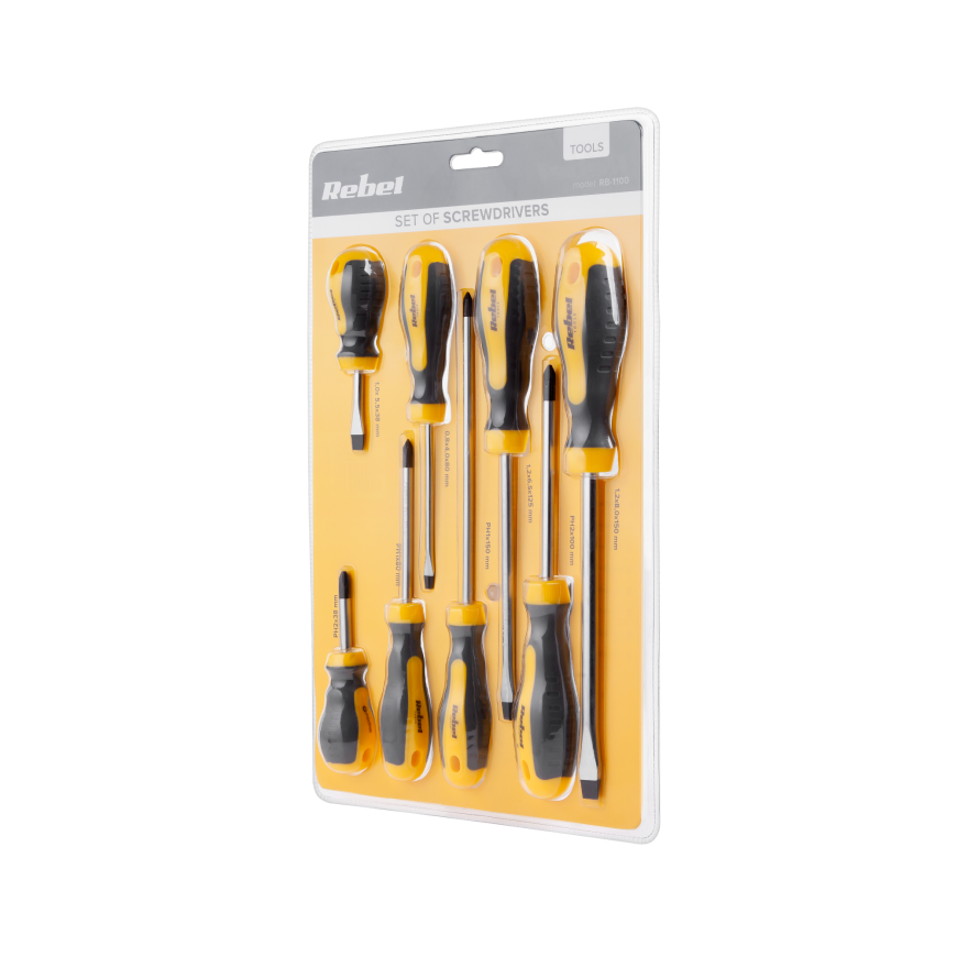 Set of screwdrivers REBEL - 8 pcs – 4