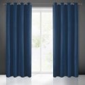 Night curtain Eurofirany RITA made of smooth fabric, 140X250 cm loops / wheels, color: dark blue Night curtain Eurofirany RITA made of smooth fabric, 140X250 cm loops / wheels, color: dark blue
