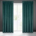 Night curtain made of soft velvet Eurofirany DIVA LINE RIA 140X270 cm, tape/tunnel/hooks, 300 g/m2, color: dark turquoise