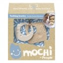 Dvigubo pakabuko kramtukas „Mochi“, 3mėn+. Sudėtis: 51% ryžiai / Mochi Teething Jewerlry Double Pendant