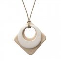 Dvigubo pakabuko kramtukas „Mochi“, 3mėn+. Sudėtis: 51% ryžiai / Mochi Teething Jewerlry Double Pendant
