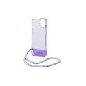 Guess GUHCP14XHGCOHU iPhone 14 Pro Max 6.7" purpurinė/violetinė kieta dėklas Translucent Pearl Strap Guess GUHCP14XHGCOHU iPhone 14 Pro Max 6.7" purpurinė/violetinė kieta dėklas Translucent Pearl Strap