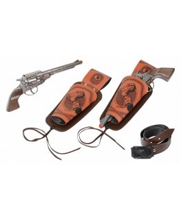 Pulis Set kowbojski 2 rewolwery with holster Gonher