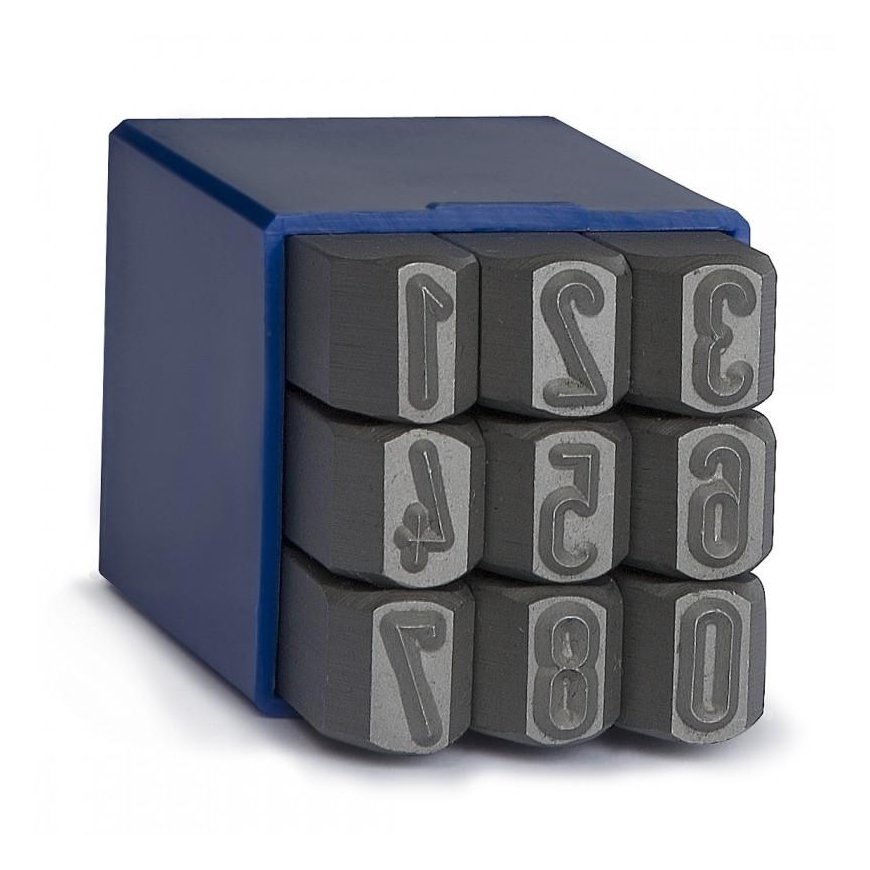 Number punchers GRAVUREM 0-9 No. 100 6 mm