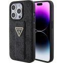 Guess PU Grip Stand 4G Strass Triangle Metal Logo Case for iPhon Guess PU Grip Stand 4G Strass Triangle Metal Logo Case for iPhon