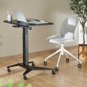 Maclean MC-453 B Mobile Nešiojamas kompiuteris Desk with Pneumatic Height Adjustment, Nešiojamas kompiuteris Table with Wheels, Maclean MC-453 B Mobile Nešiojamas kompiuteris Desk with Pneumatic Height Adjustment, Nešiojamas kompiuteris Table with Wheels,