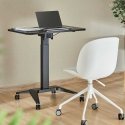 Maclean MC-453 B Mobile Laptop Desk with Pneumatic Height Adjustment, Laptop Table with Wheels, 80 x 52 cm, Max. 8kg, Height Adj Maclean MC-453 B Mobile Laptop Desk with Pneumatic Height Adjustment, Laptop Table with Wheels, 80 x 52 cm, Max. 8kg, Height Adj