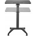Maclean MC-453 B Mobile Laptop Desk with Pneumatic Height Adjustment, Laptop Table with Wheels, 80 x 52 cm, Max. 8kg, Height Adj Maclean MC-453 B Mobile Laptop Desk with Pneumatic Height Adjustment, Laptop Table with Wheels, 80 x 52 cm, Max. 8kg, Height Adj