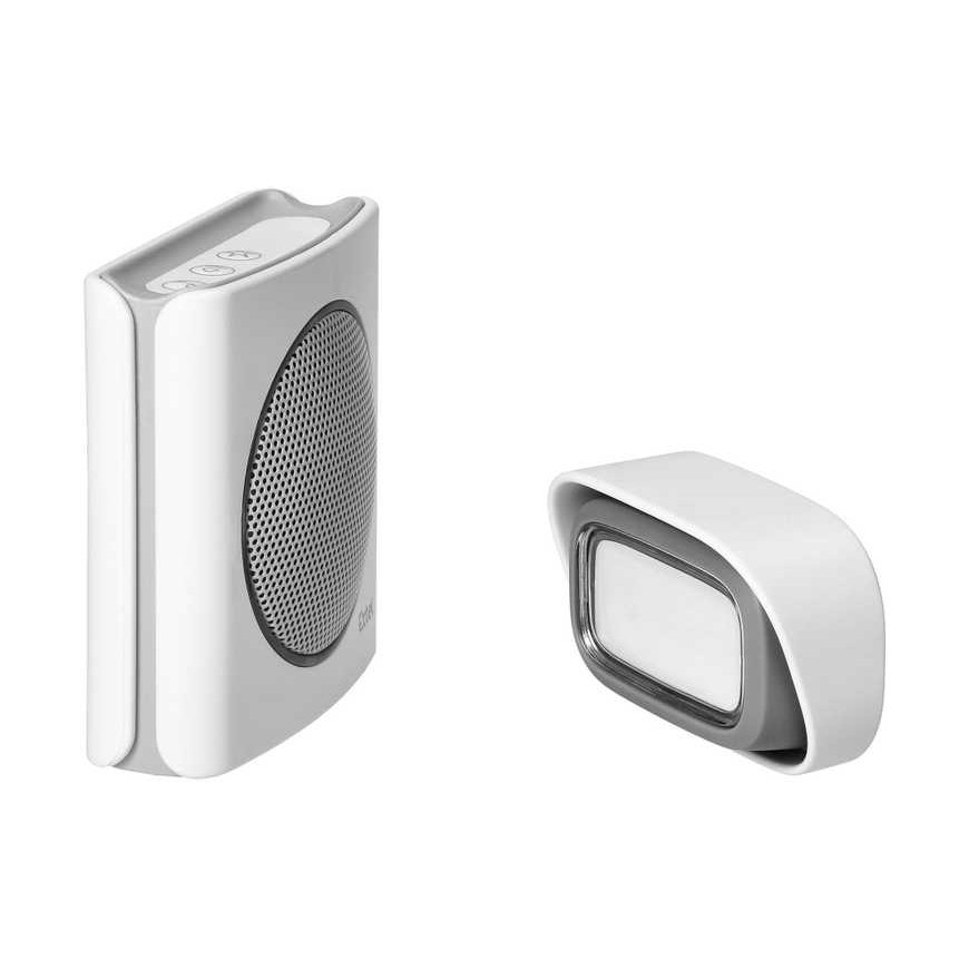 Orno EXTEL diBi Flash wireless doorbell, battery, white – 3