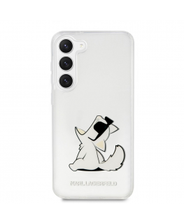 Karl Lagerfeld dėklas, skirtas Samsung Galaxy S23 Plus KLHCS23MCFNRC skaidrus HC PC/TPU Choupette Eat