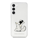 Karl Lagerfeld Case for Samsung Galaxy S23 Plus KLHCS23MCFNRC Clear HC PC/TPU Choupette Eat Karl Lagerfeld Case for Samsung Galaxy S23 Plus KLHCS23MCFNRC Clear HC PC/TPU Choupette Eat
