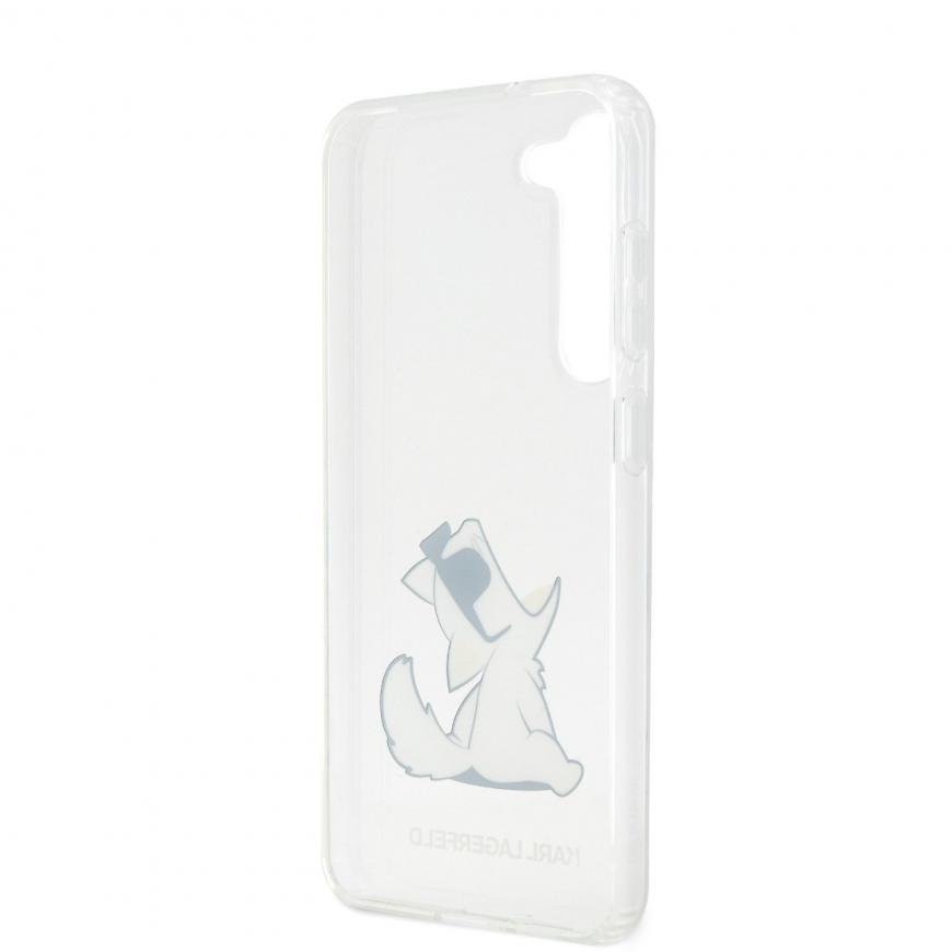 Karl Lagerfeld Case for Samsung Galaxy S23 Plus KLHCS23MCFNRC Clear HC PC/TPU Choupette Eat – 4