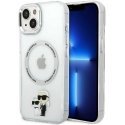 Karl Lagerfeld IML Karl and Choupette NFT MagSafe Case for iPhone 15 Clear