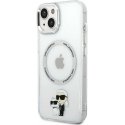 Karl Lagerfeld IML Karl and Choupette NFT MagSafe Case for iPhone 15 Clear