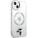 Karl Lagerfeld IML Karl and Choupette NFT MagSafe Case for iPhone 15 Clear
