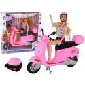 Lean Cars Doll set on a pink scooter with movable elements Lean Cars Doll set on a pink scooter with movable elements