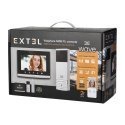 Orno Extel Wave, wireless video intercom kit, 7 inch touch screen, OSD menu, WI-FI + APP for phone, gate control, range up to 35 Orno Extel Wave, wireless video intercom kit, 7 inch touch screen, OSD menu, WI-FI + APP for phone, gate control, range up to 35