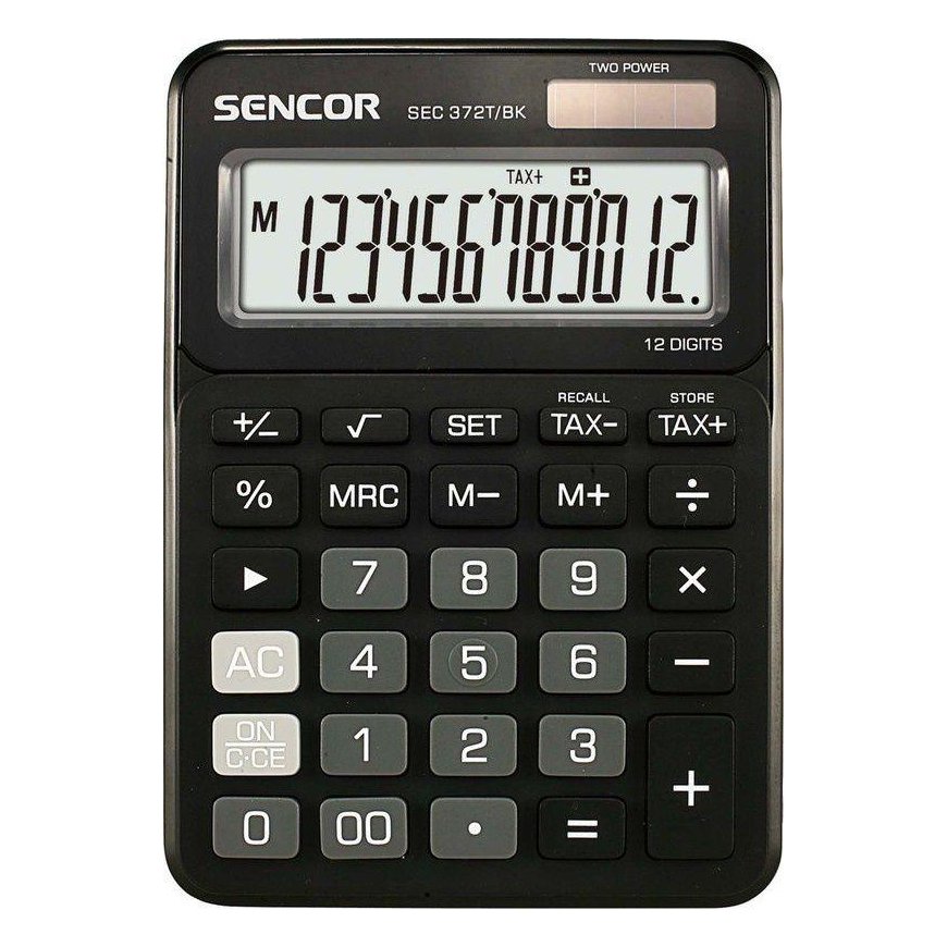 Sencor Calculator desk sec 372bk large