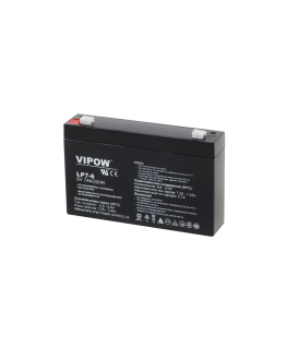 Lead battery VIPOW 6V 7Ah