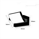17W LED surface outdoor lamp, black, 3000K