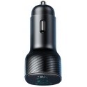 Įkroviklis automobilinis Joyroom JR-CCD04 2xUSB-C/USB-A 30W juodas