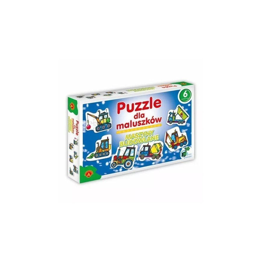 Puzzle dla Maluszków - Maszyny Budowlane