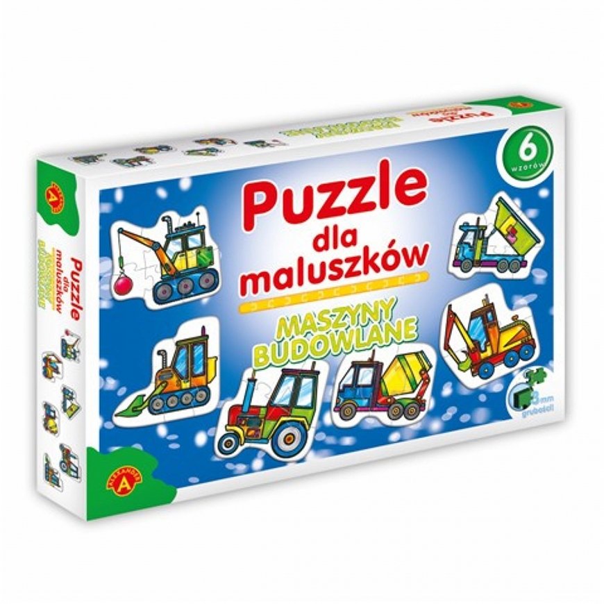 Puzzle dla Maluszków - Maszyny Budowlane – 2
