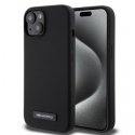 Karl Lagerfeld Liquid Silicone Plaque MagSafe Case for iPhone 15