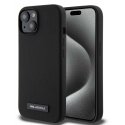 Karl Lagerfeld Liquid Silicone Plaque MagSafe Case for iPhone 15