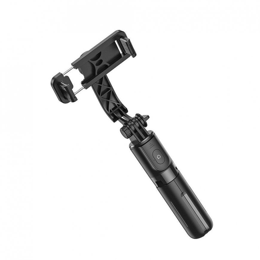 Asmenukių lazda Hoco K17 Mini su trikojo funkcija juoda – 3