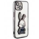 iLike Apple iPhone 13 Pro Silicone Case Print Desire Rabbit Black