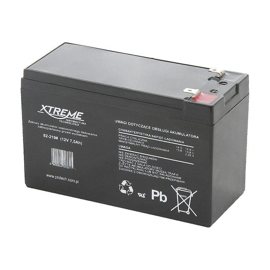BLOW 82-219 XTREME Įkraunama baterija 12V 7,5Ah – 2