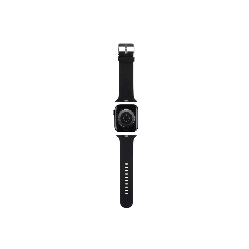 Karl Lagerfeld Strap KLAWLSLCNK Apple Watch 42|44|45|49mm black|black strap 3D Rubber Choupette Head – 2