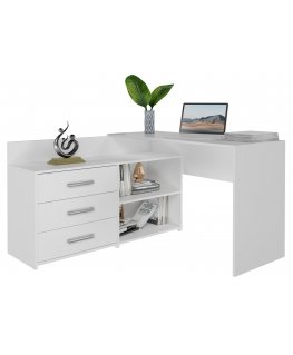 Topeshop DANY BIEL KPL computer desk White