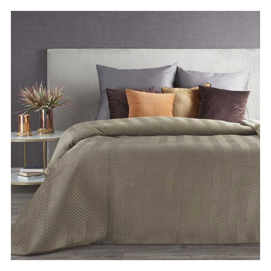 Eurofirany CHON/SOFIA/BROWN 200X220 BROWN Bedspread