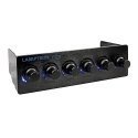Lamptron FC2 Fan Controller 5,25" - juoda Lamptron FC2 Fan Controller 5,25" - juoda
