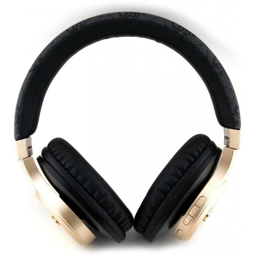 Guess PU Leather 4G Script Logo Bluetooth Stereo Headphone Black – 3