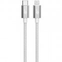 Kabel Lightning MFi - USB C srebrny 1m Kabel Lightning MFi - USB C srebrny 1m