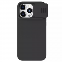 Nillkin CamShield Silky Silicone Case for iPhone 15 Plus with Camera Protector - Black