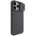 Nillkin CamShield Silky Silicone Case for iPhone 15 Plus with Camera Protector - Black