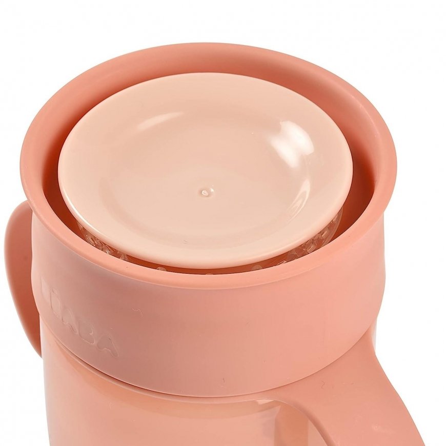 BEABA 360 DEGREE ROTATING NO-SPILL LEARNING CUP, Pink – 2