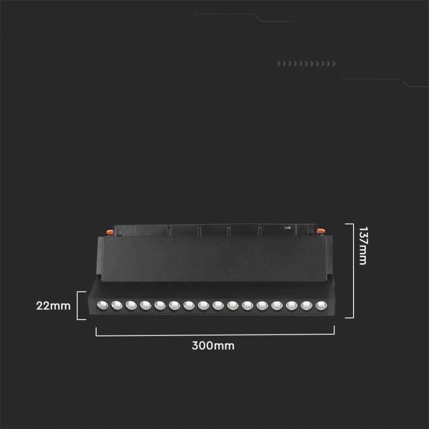 Rail luminaire 48V V-TAC 18W LED SMART WiFi TRACKLIGHT 3in1 Black VT-3618 2700K-6400K 1500lm – 4