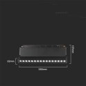 Rail luminaire 48V V-TAC 18W LED SMART WiFi TRACKLIGHT 3in1 Black VT-3618 2700K-6400K 1500lm Rail luminaire 48V V-TAC 18W LED SMART WiFi TRACKLIGHT 3in1 Black VT-3618 2700K-6400K 1500lm