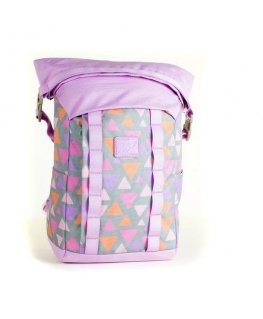 YES City backpack Roll-top T-61 Colored geometry