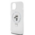 Karl Lagerfeld Ringstand Karl and Choupette MagSafe Case for iPhone 15 White Karl Lagerfeld Ringstand Karl and Choupette MagSafe Case for iPhone 15 White