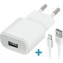 Forever TC-01 charger 1x USB 1A white + Lightning cable Forever TC-01 charger 1x USB 1A white + Lightning cable