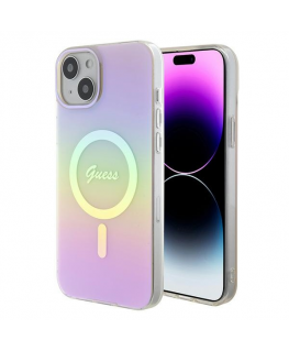 Guess MagSafe GUHMP15SHITSP Apple iPhone 15 6.1" pink hard case