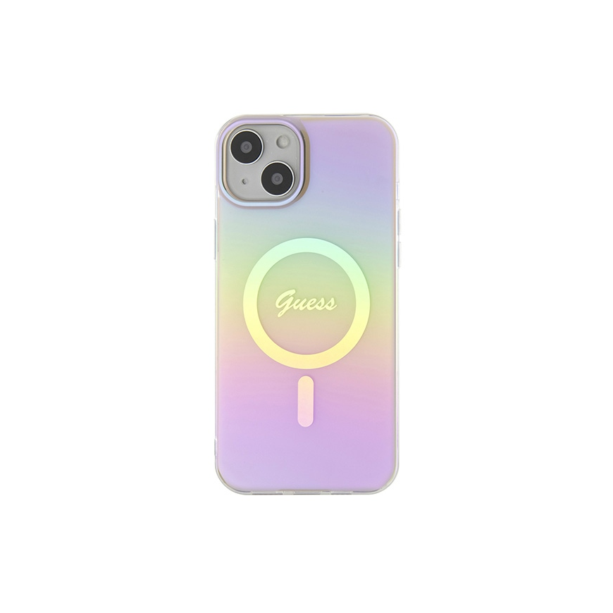 Guess MagSafe GUHMP15SHITSP Apple iPhone 15 6.1" pink hard case – 3